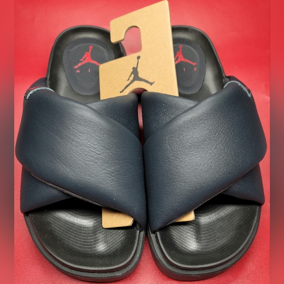 Jordan Sophia Slide Black/Fire Red Sz 11 Women NIB